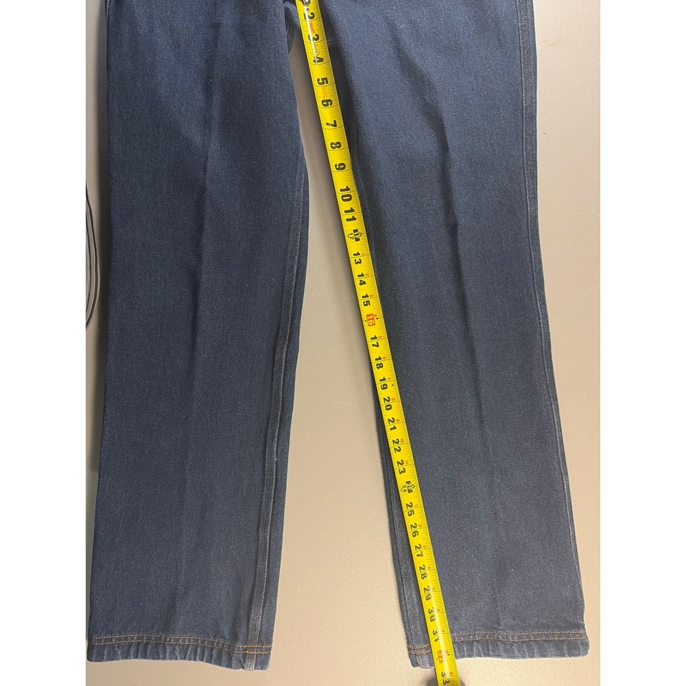Duluth Trading Co Relaxed Fit Jeans Mens 32x34 Dark Wash Blue 100% Cotton Denim - Picture 6 of 8